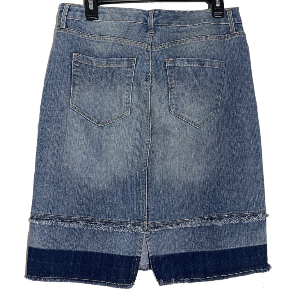 Nine West Denim Skirt Size‎ 6 Medium Wash - Picture 2 of 9